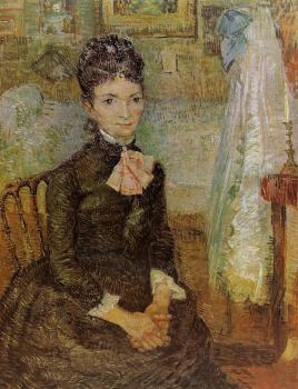 Vincent Van Gogh : Woman Sitting by a Cradle